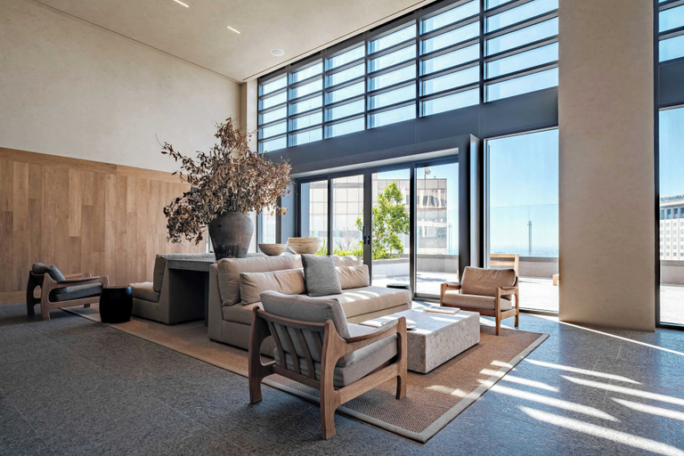Living area 2, Luxury Studio - Pool - Revolution Monument View, Mexico City