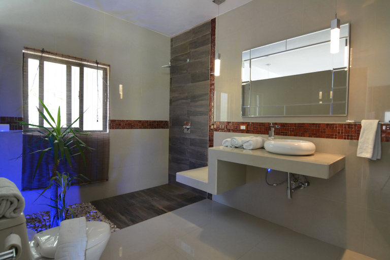 Bathroom 5, Cabañas Luxury, Othón P. Blanco