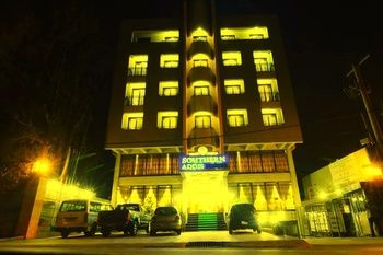 Hotel Front - Evening or Night, Southern Addis Hotel, Addis Abeba