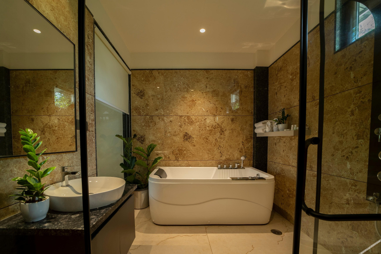 Bathroom 5, Global Village Luxury Resort, Chikmagalur