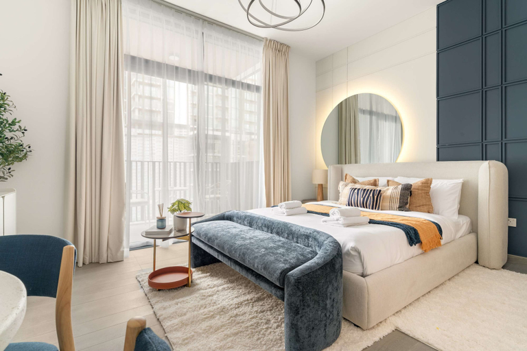 Room 2, Silkhaus Chic Studio Sobha Hartland Kensington, Dubai