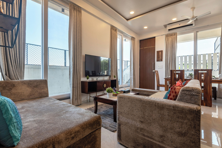 Living area 2, ELIVAAS White House 7BHK Villa, Nashik