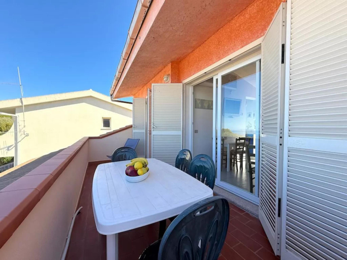 Balcony/terrace 5, Charming sea-view apartment with pool, Olbia-Tempio