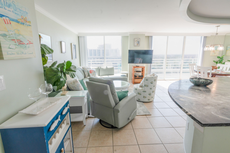 Living area 2, 1815 North Hampton, Ocean View Condo With Full Access!! 3 Bedroom Condo, Horry
