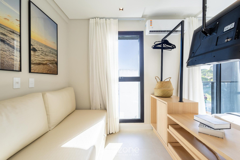 Living area 2, Modern Studios 2 km From Praia do Rosa - Rsos, Imbituba