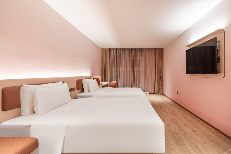 Bedroom 2, Hanting Hotel Xining Chengdong Wanda Plaza, Xining