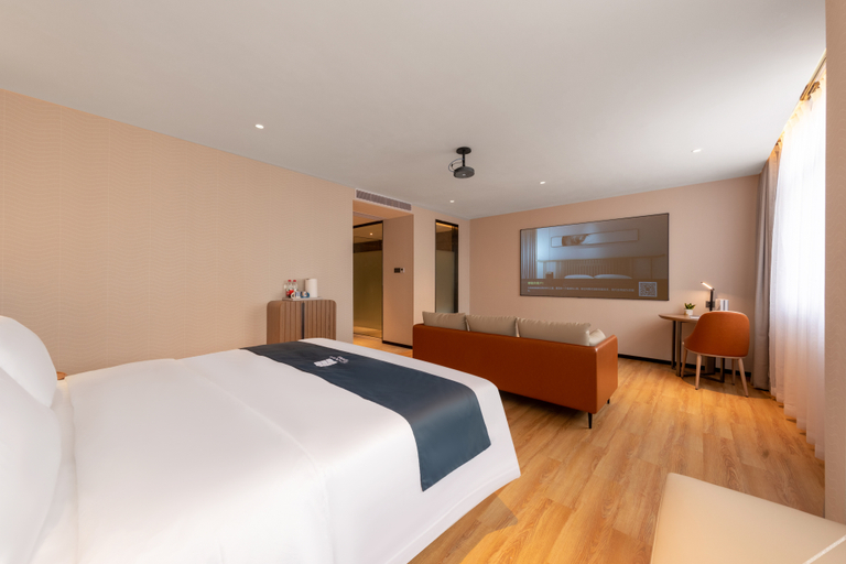 Bedroom 2, Echarm Hotel Zhaoqing Sihui Tianguangxu Jade City, Zhaoqing