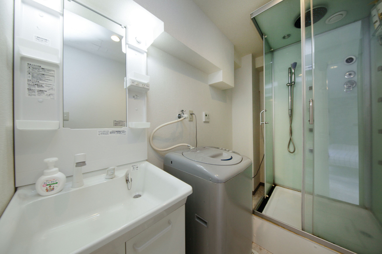 Bathroom, Yoyogi Apartment 2-301, Shibuya