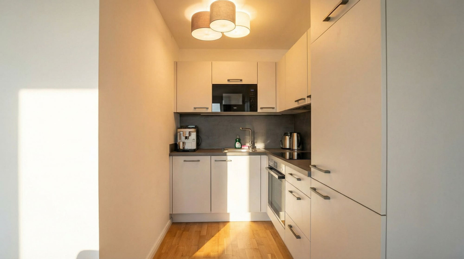 Private kitchen, Central Vienna Modern 1BR Apt Balcony, Wien