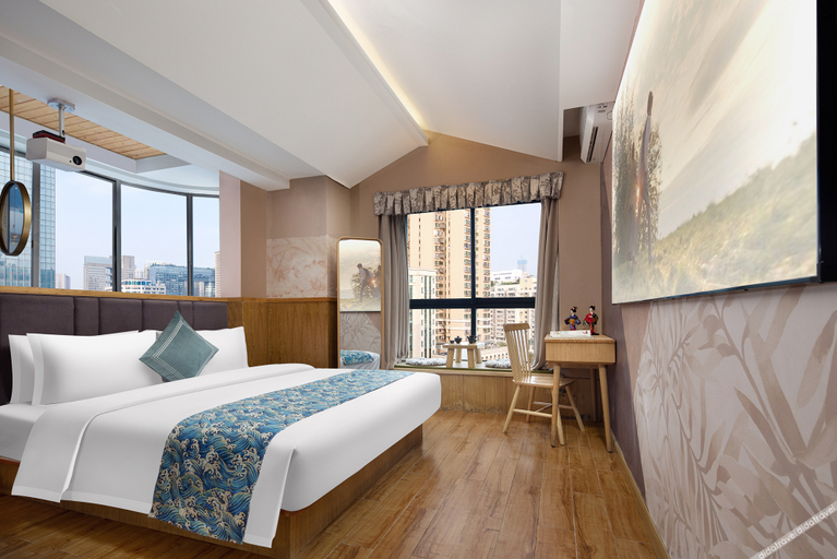 沐舍江景��缸房, Qimushe hotel, Changsha