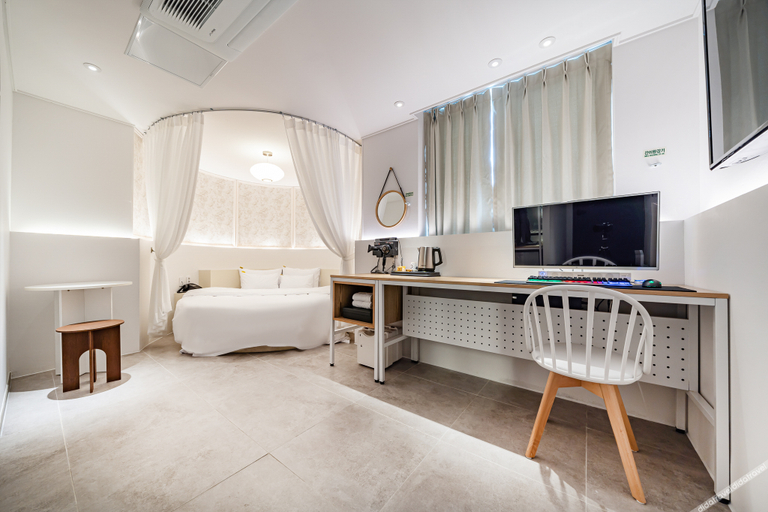 VIP(带圆床和私人窗帘的最爱��间) 2, Wonju Hotel Deluna, Wonju
