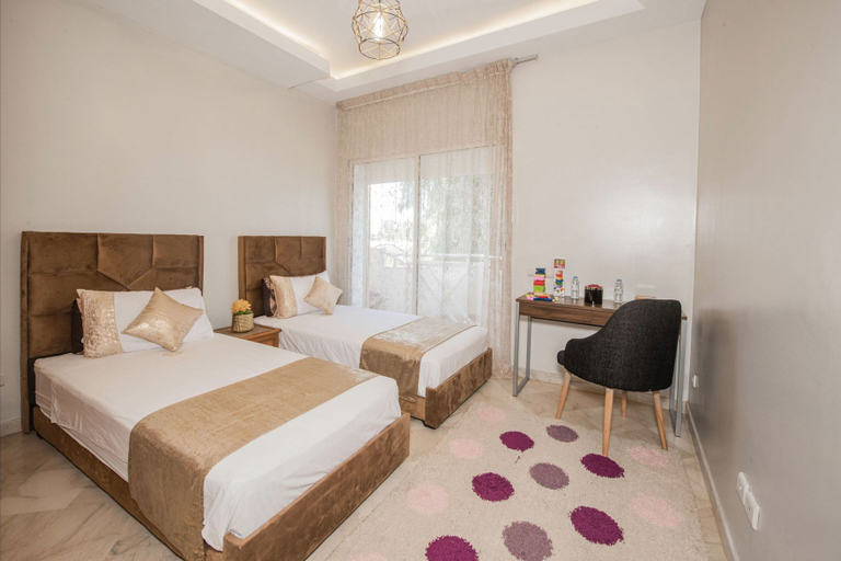 Bedroom 2, Luxurious Apartment in Sidi Bou Zid With Garden View, Casablanca