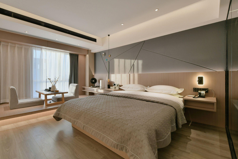 Bedroom 2, Meishe Light Luxury Hotel (Taiyuan Changfeng Street), Taiyuan