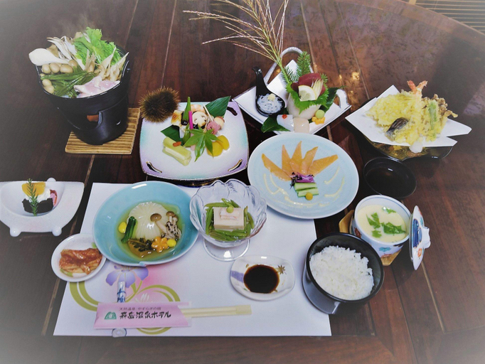 Food & Drinks, Moritake Onsen Hotel, Mitane