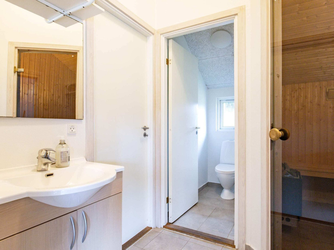 Bathroom, 5 Star Holiday Home in Hojslev, Skive