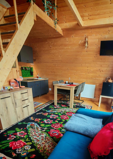 Bedroom, Carpatina A-Frame Retreat - Rustic Cabins for Couples, Runcu