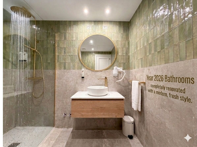 Bathroom 4, Orosol Hotel by Typic Hotels, Baleares