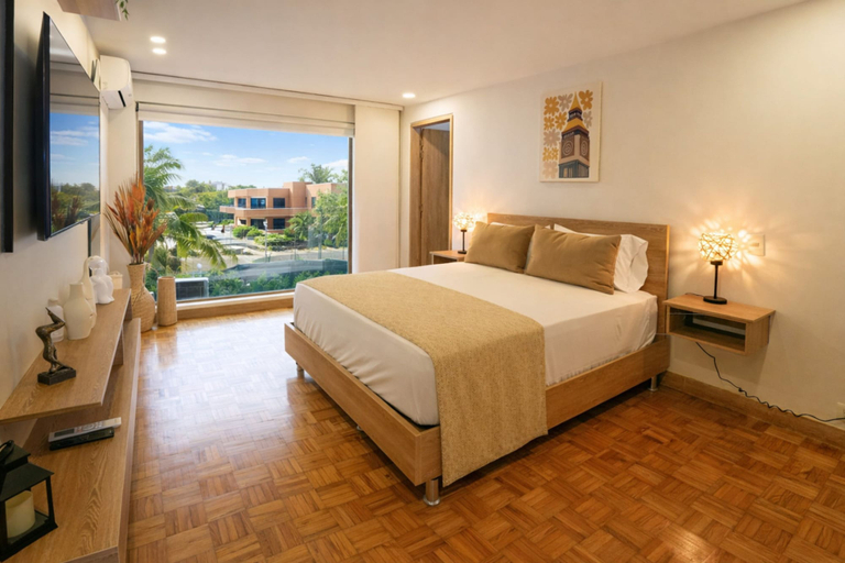 Room 4, 401 - Luxury 4BR Retreat With Private Bathtub and AC, Medellín