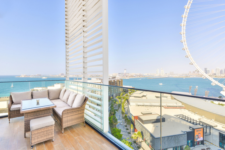 Balcony 5, Most beautiful 3BR in BLUEWATERS Dubai, Dubai