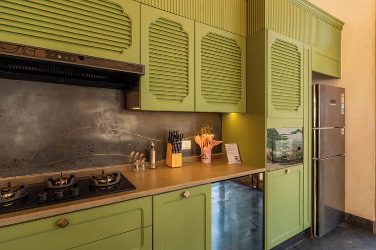 Private kitchen 3, Elivaas Amayah Tattva 3 BHK Escape, North Goa