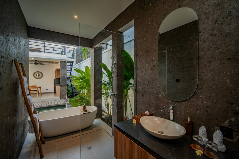 Bathroom 3, Alima Villa Ubud, Gianyar