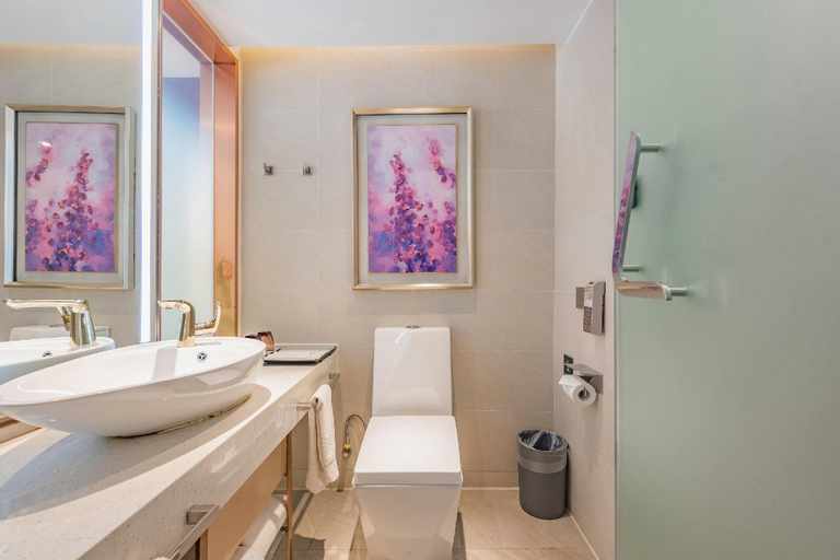 Bathroom 4, Lavande Hotel (Qinhuangdao Estação de Trem Wanda Plaza), Qinhuangdao