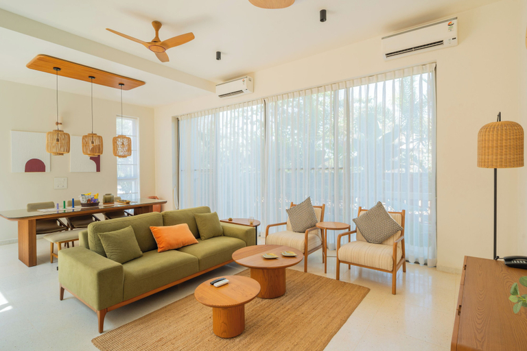 Living area 5, ELIVAAS Mirai Aries 3 BHK Retreat, North Goa