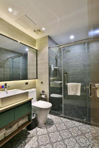 Bathroom, GEM Hotel (Rizhao The Mixc Wanpingkou Scenic Area), Rizhao