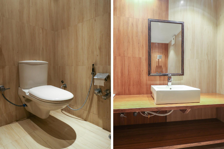 Bathroom 4, Palette - Red Huts Resort, Ambala