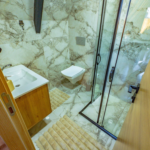 Bathroom, Hira Deluxe Bungalov, Ondokuz Mayıs
