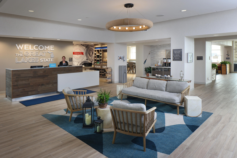 Public Area 3, Hampton Inn & Suites Manistee Waterfront, Lake Michigan
