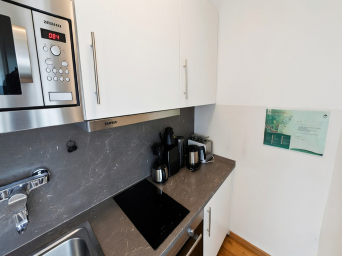 Private kitchen 3, Studio Sebastian mit Pool und Sauna, Freyung-Grafenau