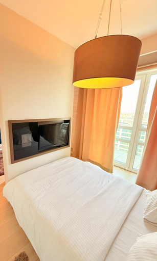 Bedroom, Platinum Towers Skyline View Apartment, Warsaw