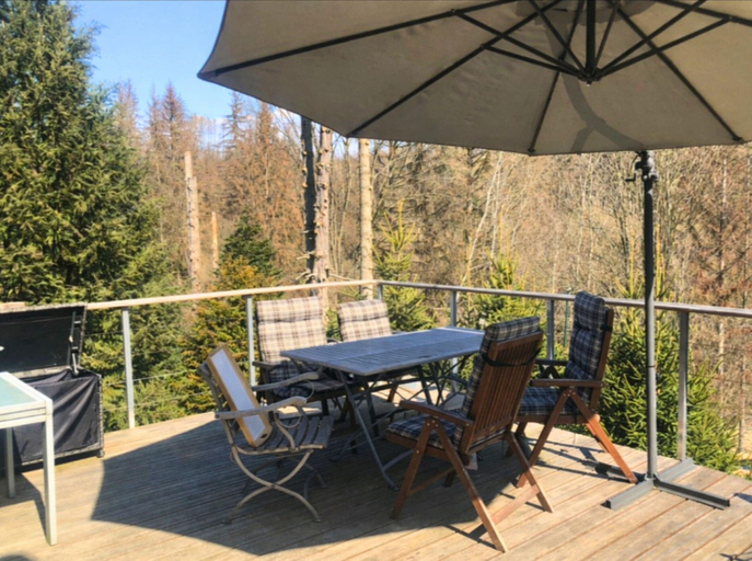 Balcony 4, Ferienhaus Allrode mit Wellness, Harz