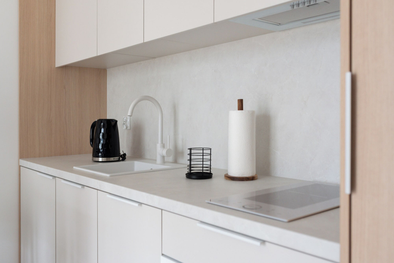 Private kitchenette, HoliApart Trimare Billard &Seasonal Pool, Nowy Dwór Gdański