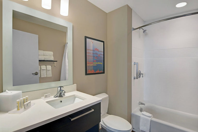 Bathroom 3, TownePlace Suites by Marriott Indianapolis Downtown, Marion