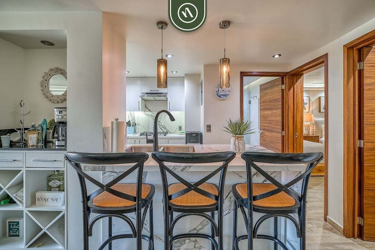 Private kitchen 3, 3BR Condo With Private Balcony - Pool - Marina`, Puerto Vallarta