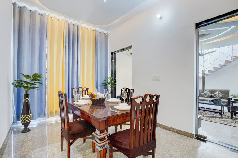 Dining 5, Alaya Stays Tranquil Meadows 5BHK Farm, Mewat