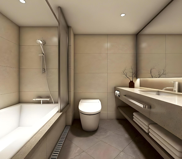 Bathroom 5, Hotel PJ Myeongdong, Jung