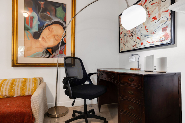 Interior 2, Art filled Room Near Wynwood, Miami-Dade