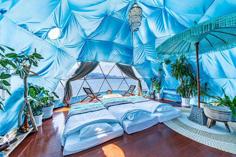 Bedroom 1, ITOSHIMA SDGs Village Chikyu MIRAI -海の大パノラマ-全室オーシャンビューのドームテント, Nijō