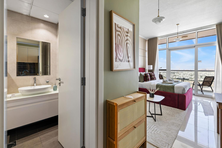 Bathroom 4, Stylish Studio Apt in Damac Hills!, Dubai