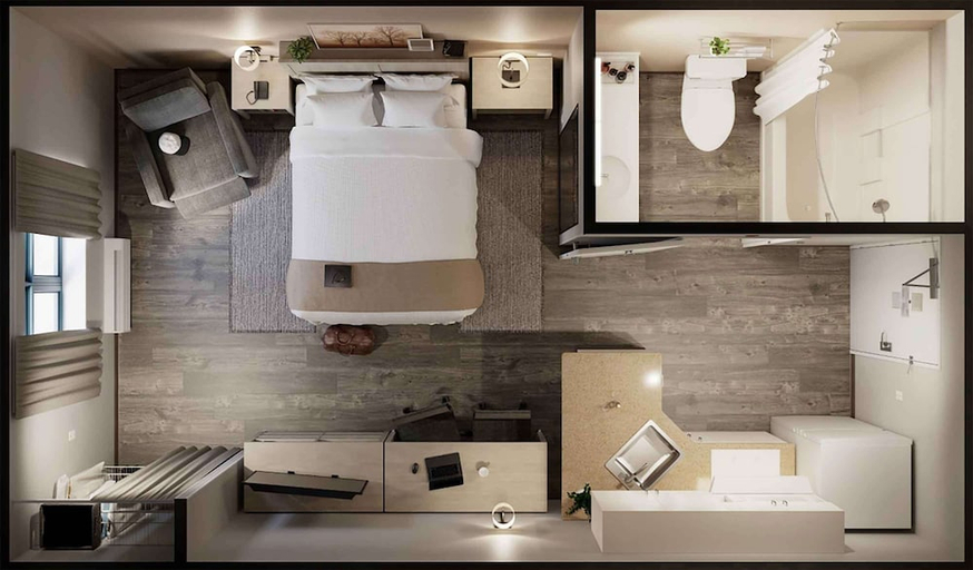 Bathroom 4, Extended Stay America Suites Washington DC Tysons Corner, Fairfax