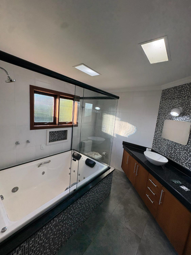 Bathroom 3, Pousada Bliss House - Opcoes de suites com hidromassagem, Campo Limpo Paulista