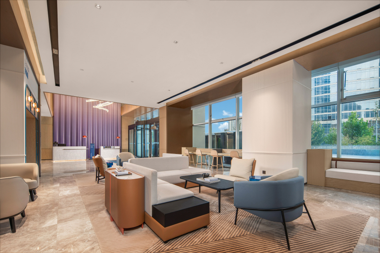 Lobby 2, Holiday Inn Express Rizhao Oriental Colorful City , Rizhao