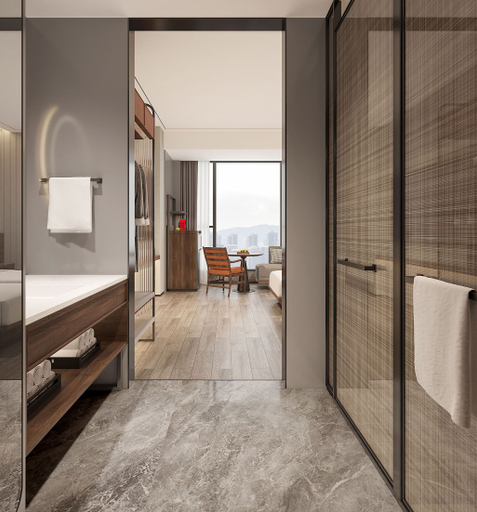 Bathroom, UrCove by Hyatt Shantou Zhugang New Town, Shantou
