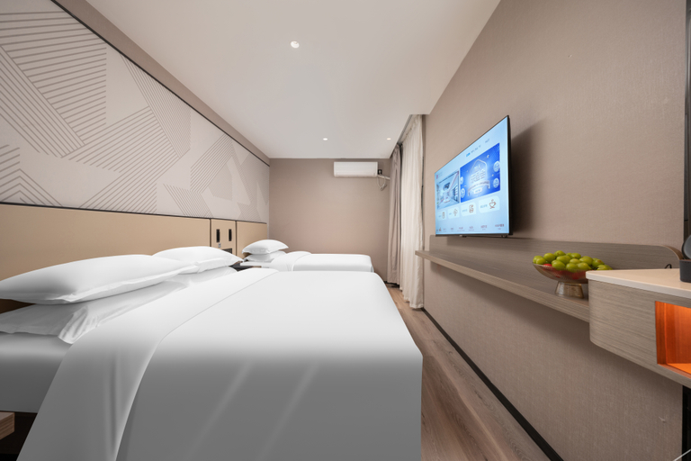 Bedroom 2, Borrman Hotel Jinan Quancheng Squaire Baotuquan, Jinan