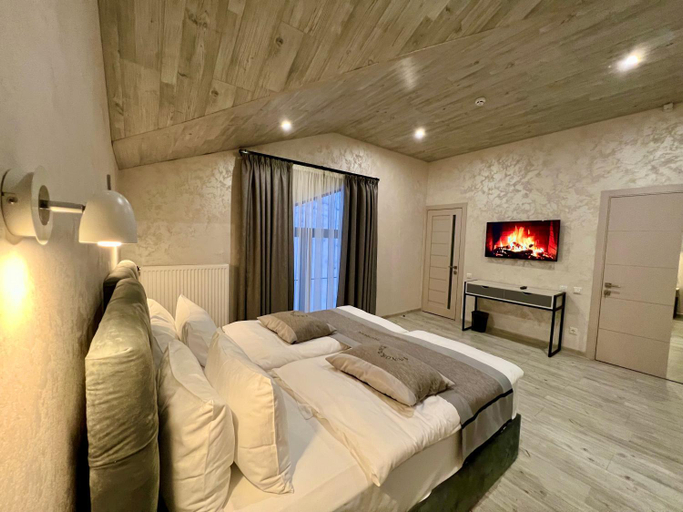 Bedroom, PANORAMA Chalet MOUNTAIN RESIDENCE, Nadvirnians'kyi