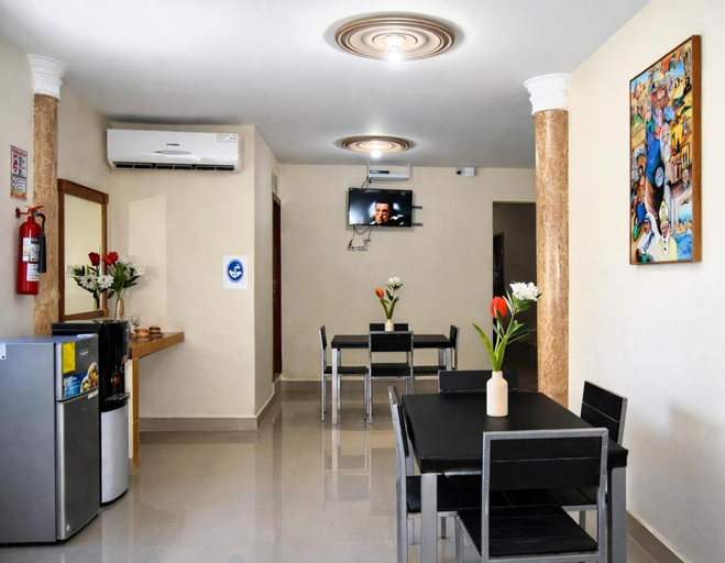 Shared lounge/TV area, Habitaciones Sky, Manta
