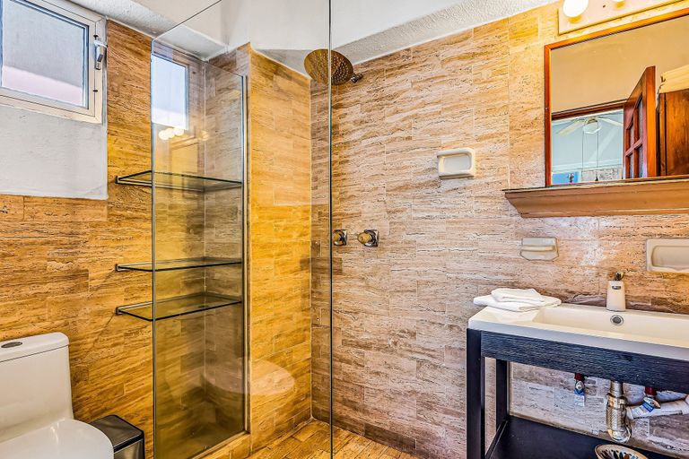 Bathroom 5, Downtown Malecon Beach Front, AC, Walk to Restaurant/bars, Rooftop 360 Views, Puerto Vallarta